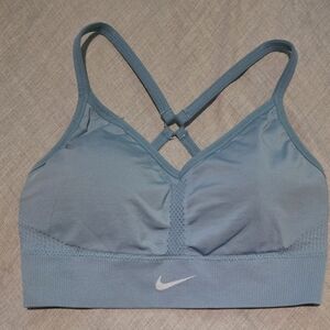 Nike Blue Cross-Back Sports Bra Medium Support